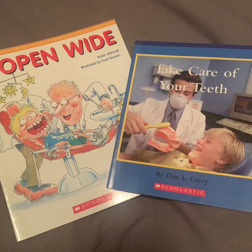 3/$15 vintage  scholastic dentist themed books